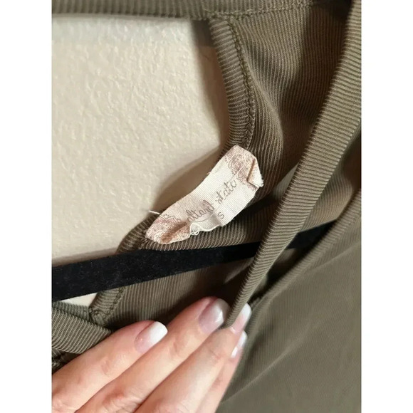 Altar'd State Sage Army Green Criss-Cross Neck Shift Swing Long Sleeve Dress - Picture 4 of 9